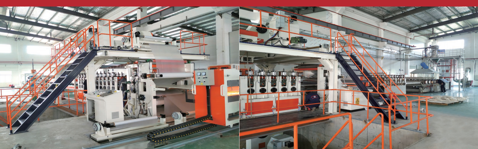 Produktionslinie für PVC-Formverbundplatten